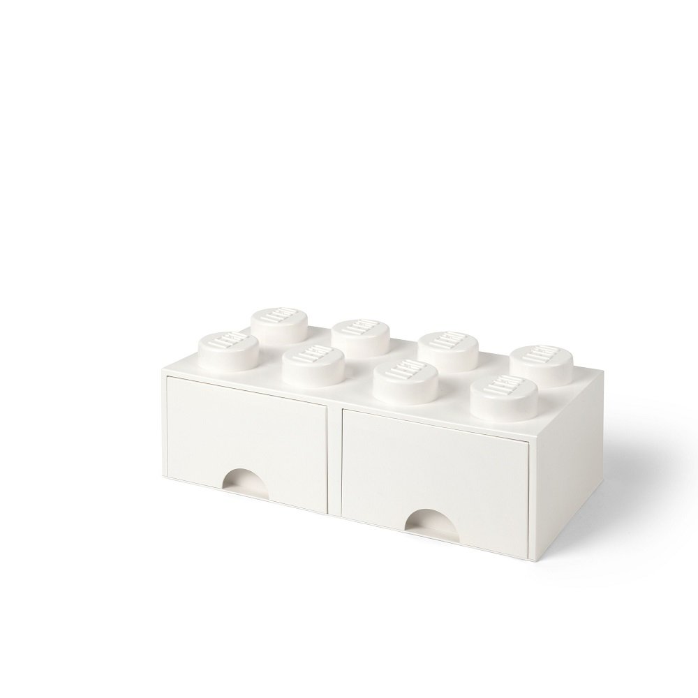Opberglade Brick 8, Wit - LEGO