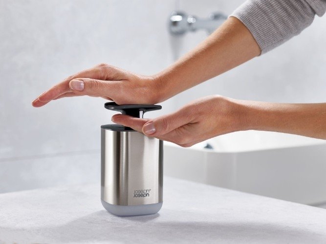 Presto Steel Zeepdispenser, Grijs - Jospeh Joseph