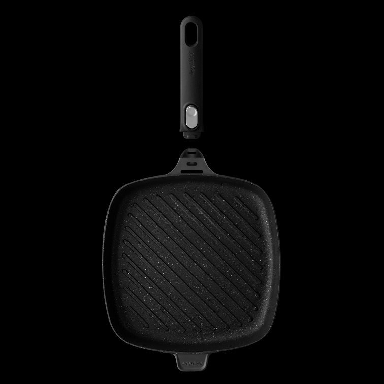 Grillpan 28 cm Vierkant Aluminium - Zwart - BergHOFF | Gem