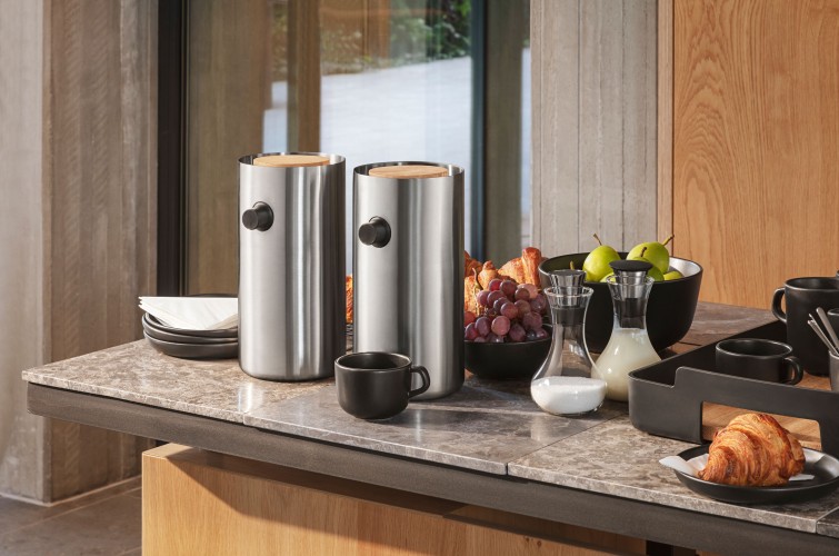 Vacuüm Thermoskan met Pomp, 1.8 L, RVS - Eva Solo | Nordic Kitchen