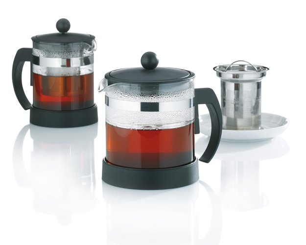 Theepot 1 L, Zwart - Kela | Auron