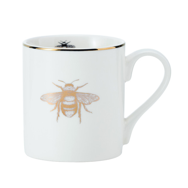 Mikasa Fine China 280ml Straight Sided Mug, Queen Bee, Gift boxed