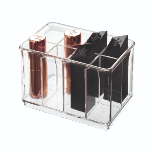 Verdeler voor Opbergbox, 8 Vakken, Kunststof, Transparant - iDesign | The Home Edit