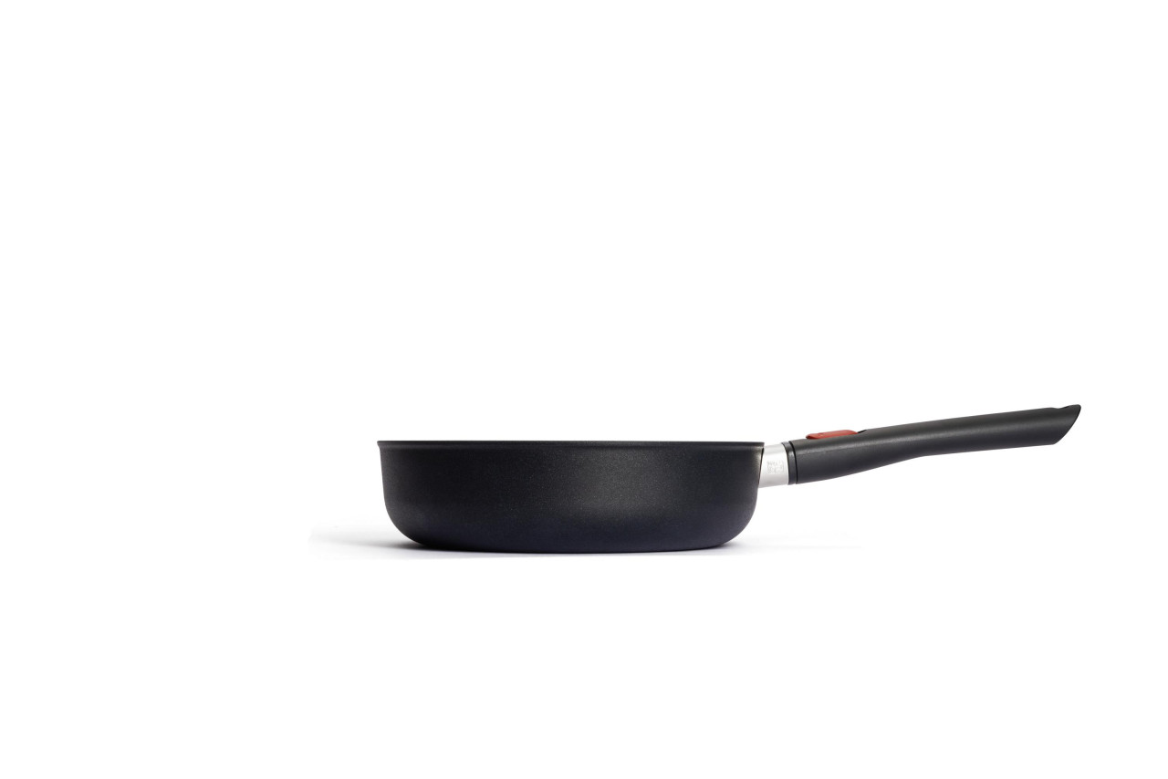 Hapjespan, ø 24 cm, 2.4 L, Gerecycled Aluminium, QXR Non Stick, Inductie - Woll | EcoLite QXR