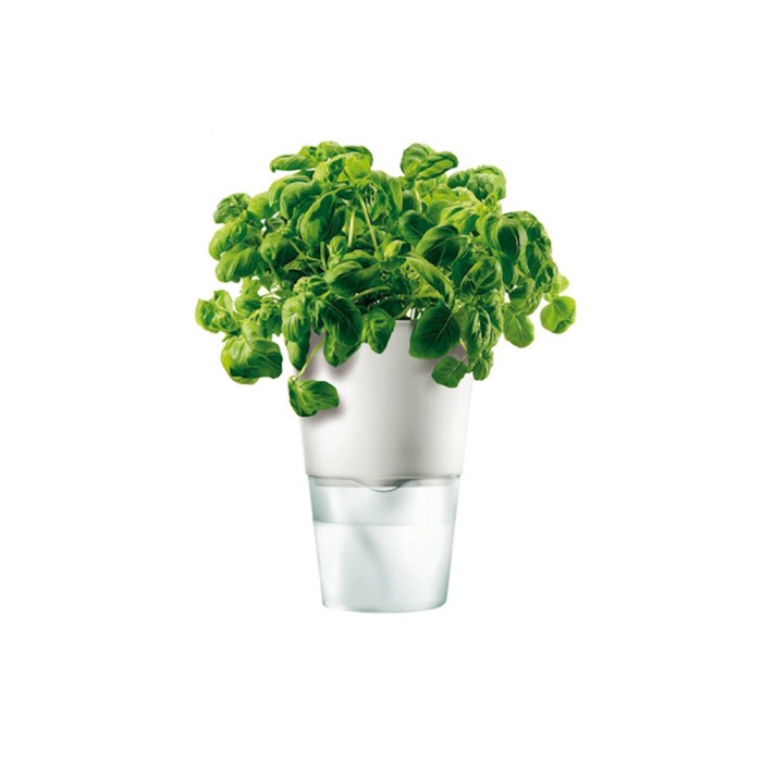 Bloempot met Bewateringssysteem, 11 cm, Wit - Eva Solo