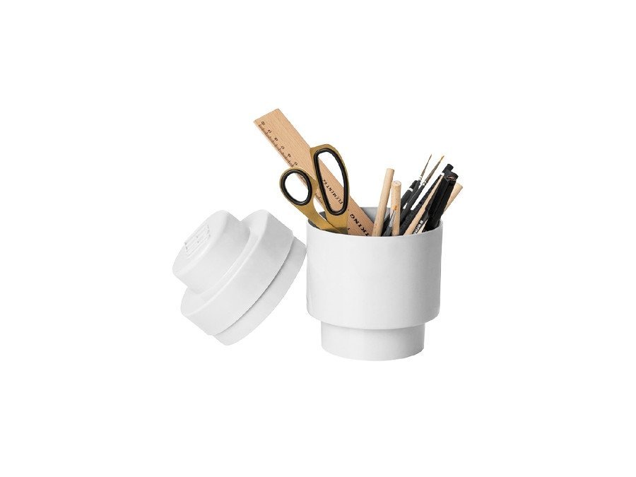 Opbergbox Brick 1 Rond. Wit - LEGO