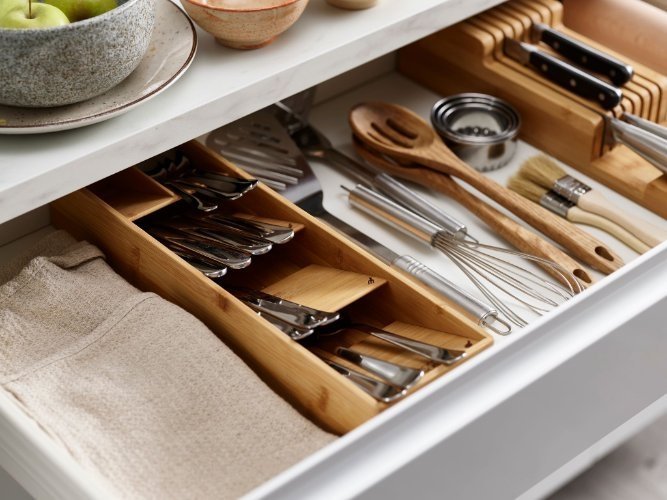 DrawerStore Bestekorganiser, Bamboe - Joseph Joseph
