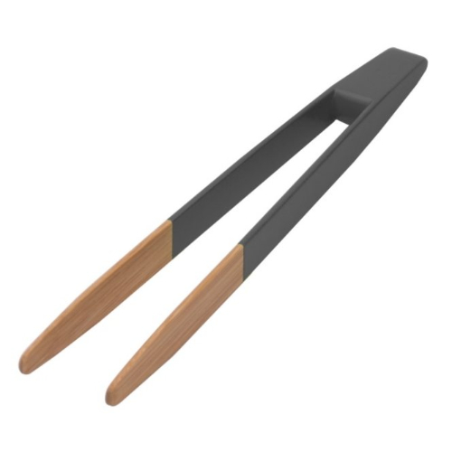 Broodrooster Tang, Bamboe, Magnetisch, Antraciet, 24 cm - Pebbly
