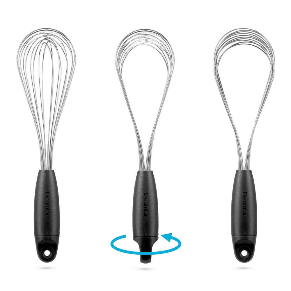 Garde Flisk, 3-in-1, Zwart - 29,5cm - Opvouwbaar | Dreamfarm 