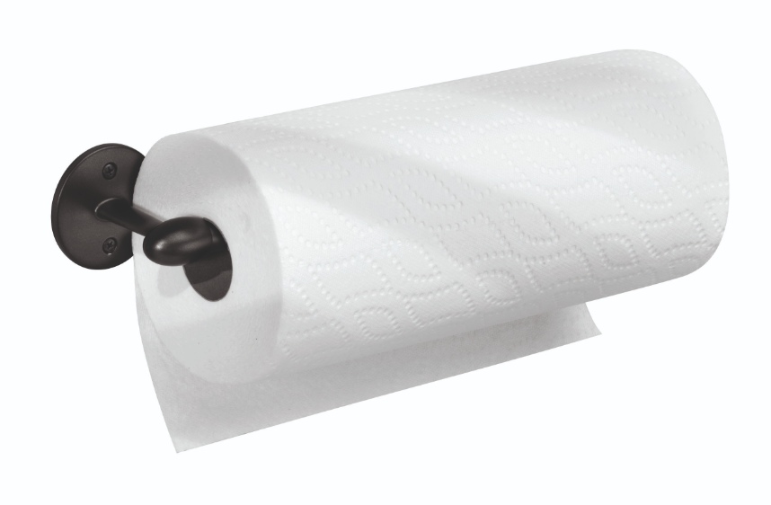 Keukenrolhouder, 35.6 cm, Hangend, RVS, Zwart - iDesign | Orbinni