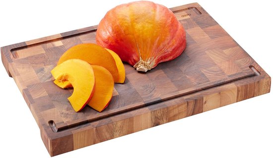 Hakblok, Snijplank, Met Sapgeul, 44 x 30 x 4.5 cm, Walnoothout - GEFU | ENNO