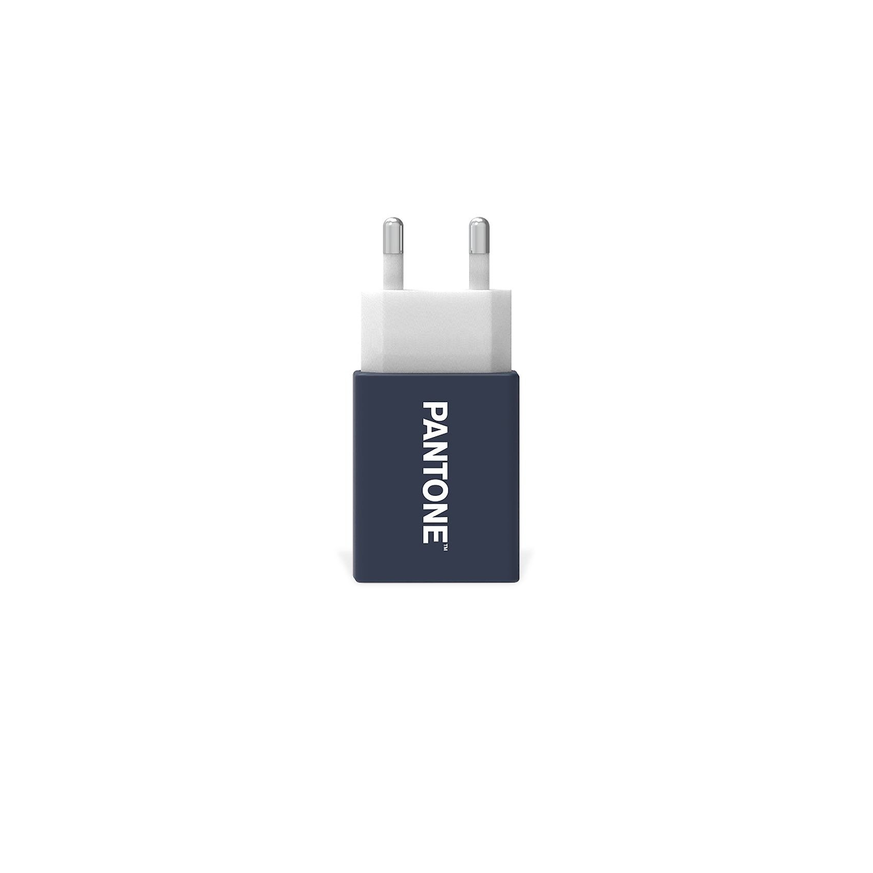 Lichtnetadapter met 1 USB poort, Blauw - Celly | Pantone