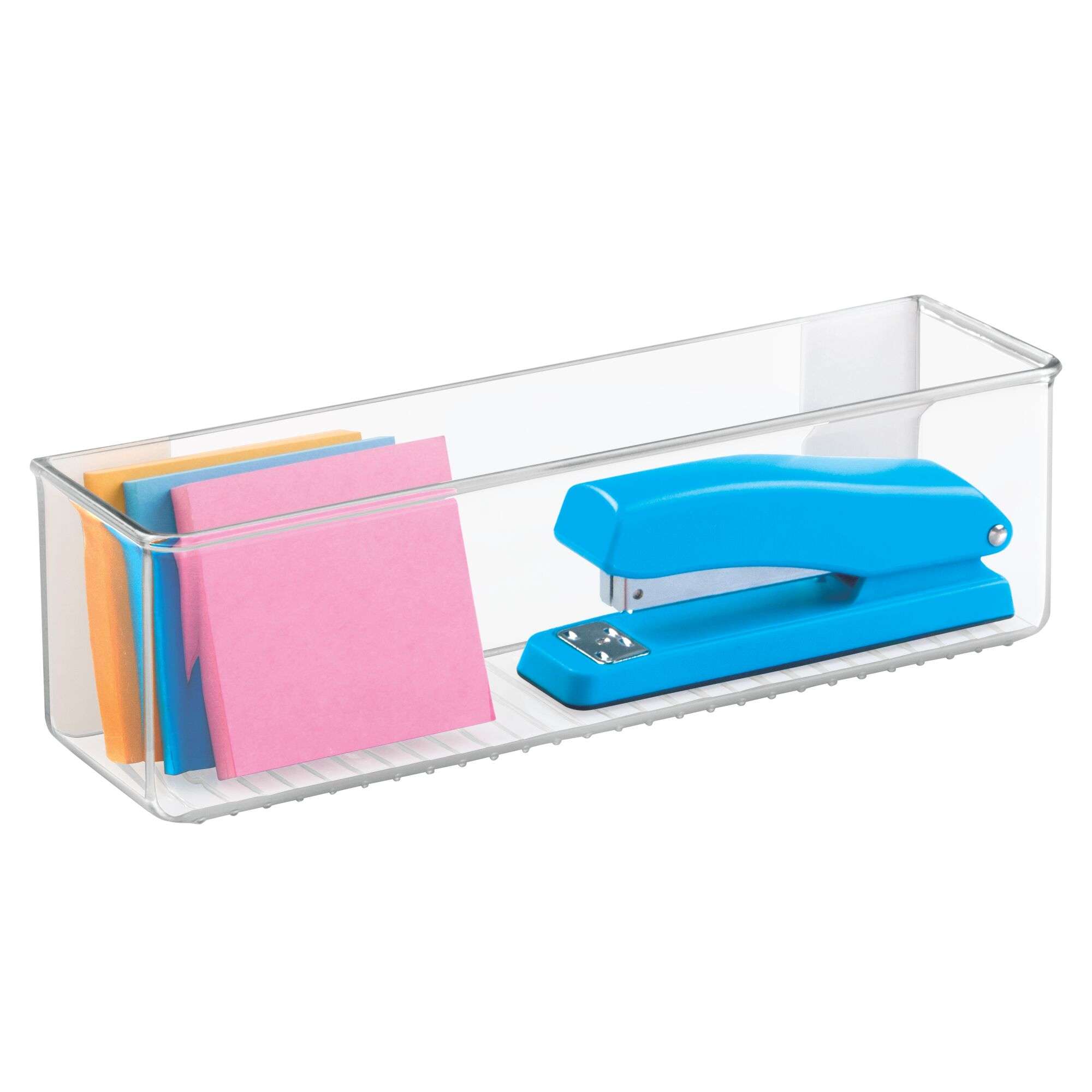 Wand Organizer, Ophangbaar met Plakstrips, 27.9 x 7.8 x 8.3 cm, Transparant, Kunststof - iDesign | AFFIXX