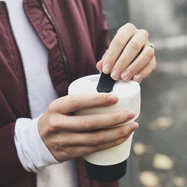 Pocket Cup, Black - 355 ml - Drinkbeker - Koffiebeker - Zwart - Opvouwbaar | Stojo