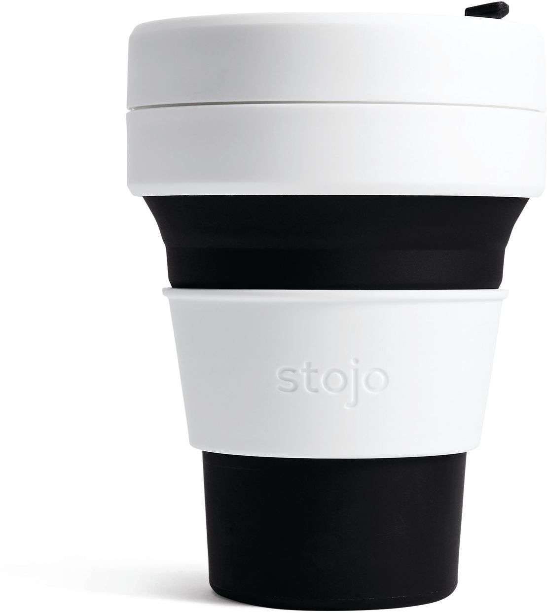 Pocket Cup, Black - 355 ml - Drinkbeker - Koffiebeker - Zwart - Opvouwbaar | Stojo