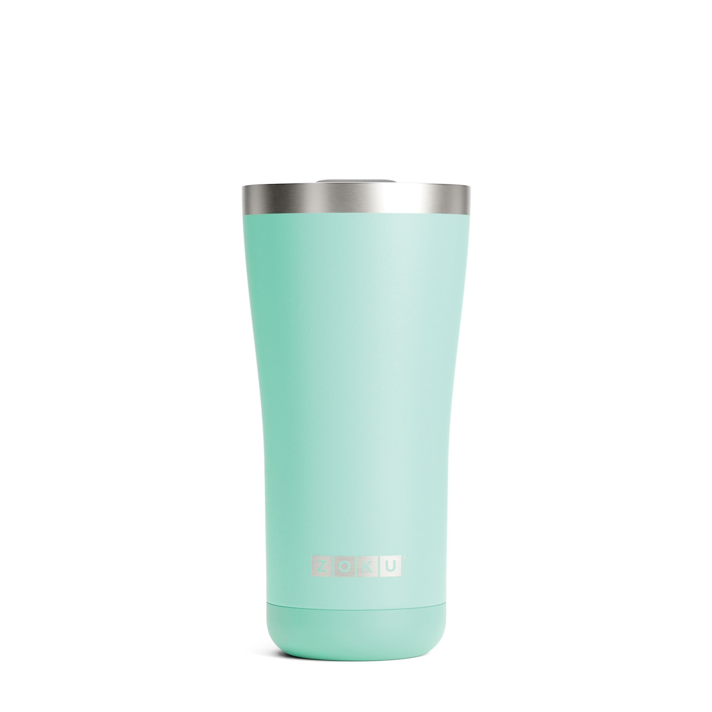 Thermosbeker RVS, 550 ml, Turquoise, 3-in-1 - Zoku