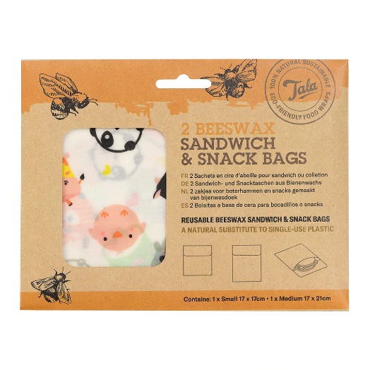 Sandwich & Snack Zakje, Set van 2 Stuks, Dieren - Tala