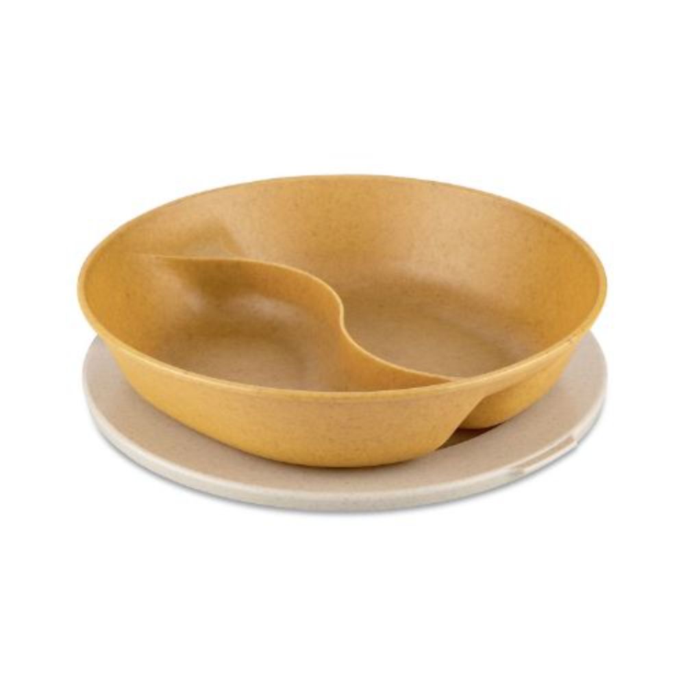 Bord met compartiment en deksel, 0.8 L, Organic, Houtvezels - Koziol | Connect Separee