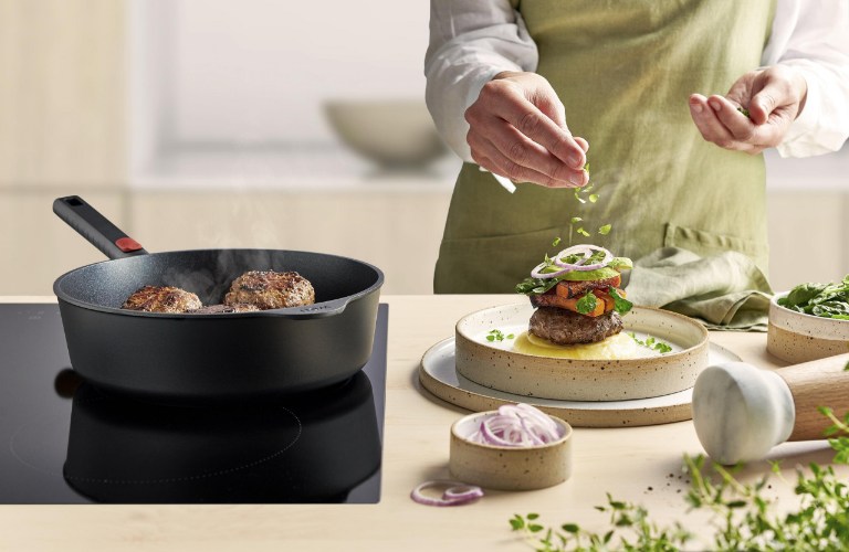 Hapjespan, ø 28 cm, 3.5 L, Gerecycled Aluminium, QXR Non Stick, Inductie - Woll | EcoLogic QXR