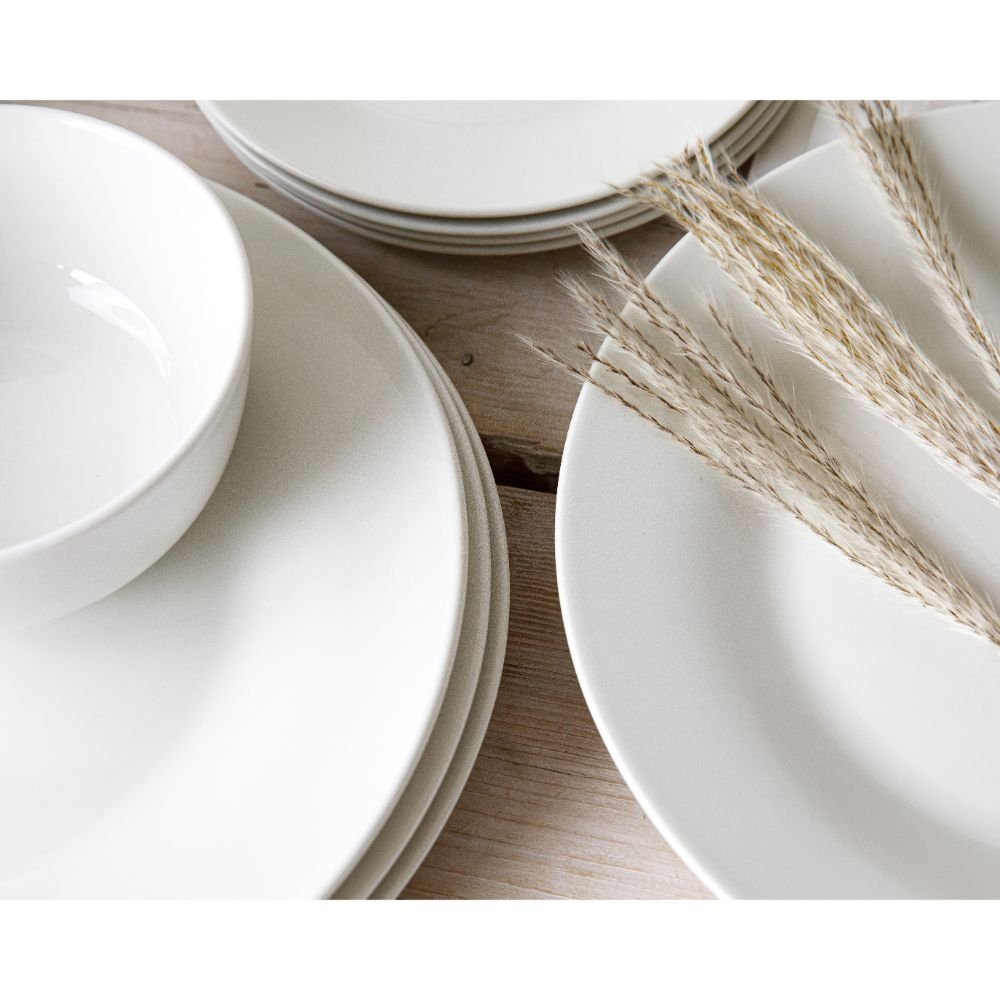 Servies Set, 12 Delig, Porselein, Wit - Mikasa | Alexis