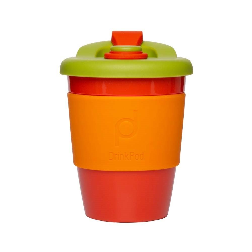Herbruikbare Koffiebeker - 340ml -  Autumn Orange - Kunststof - Pioneer