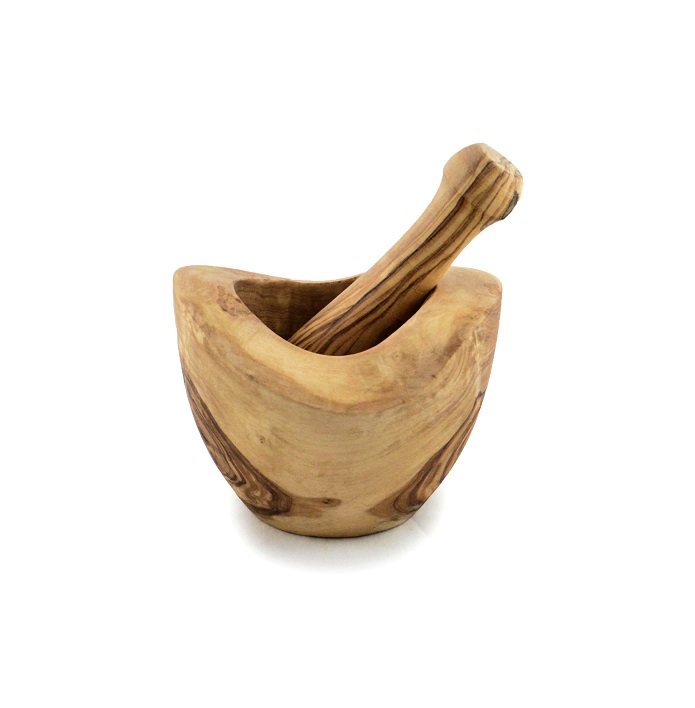 Olijfhouten Vijzel 14 cm
