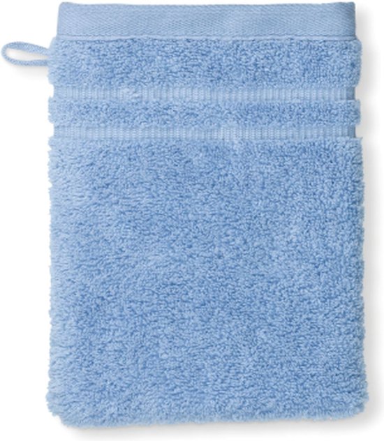 Washandje, Set van 3 Stuks, 15 x 21 cm, Hemels Blauw, Katoen - Kela | Leonora