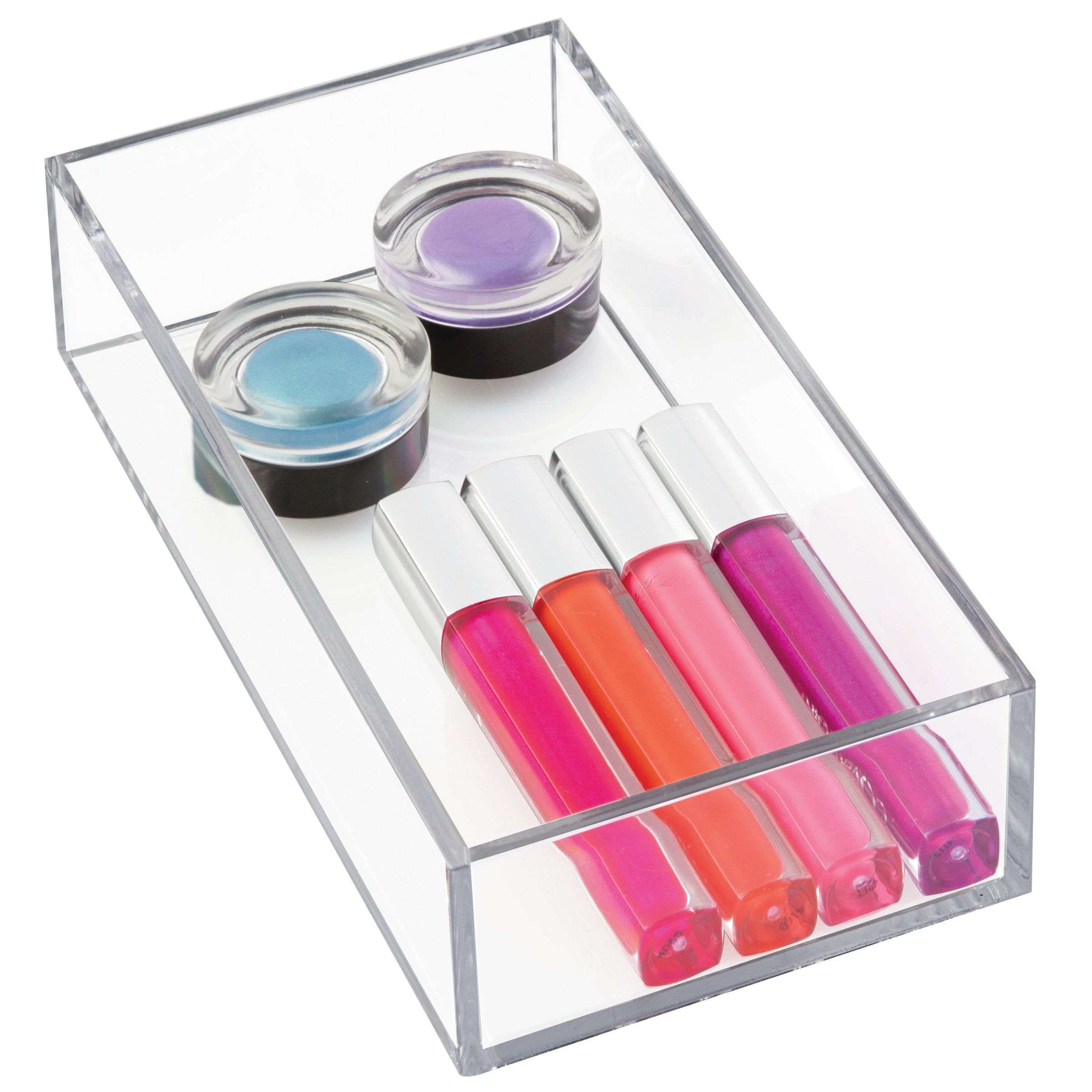 Lade Organizer, Make-up Organizer, 10.2 x 20.3 x 5.1 cm, Transparant, Kunststof - iDesign | Clarity