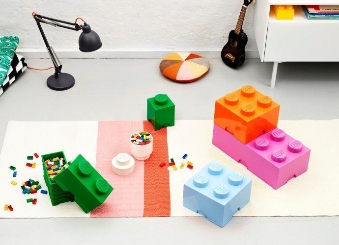 Opbergbox Brick 4, Oranje - LEGO