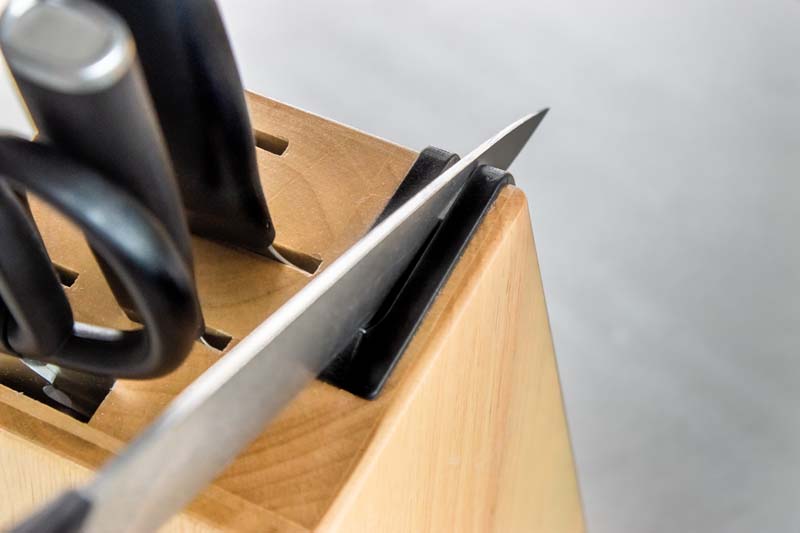 Messenset, 6-delig - Hoogwaardig Japans Koolstofstaal - Berkenhouten Blok - KitchenAid