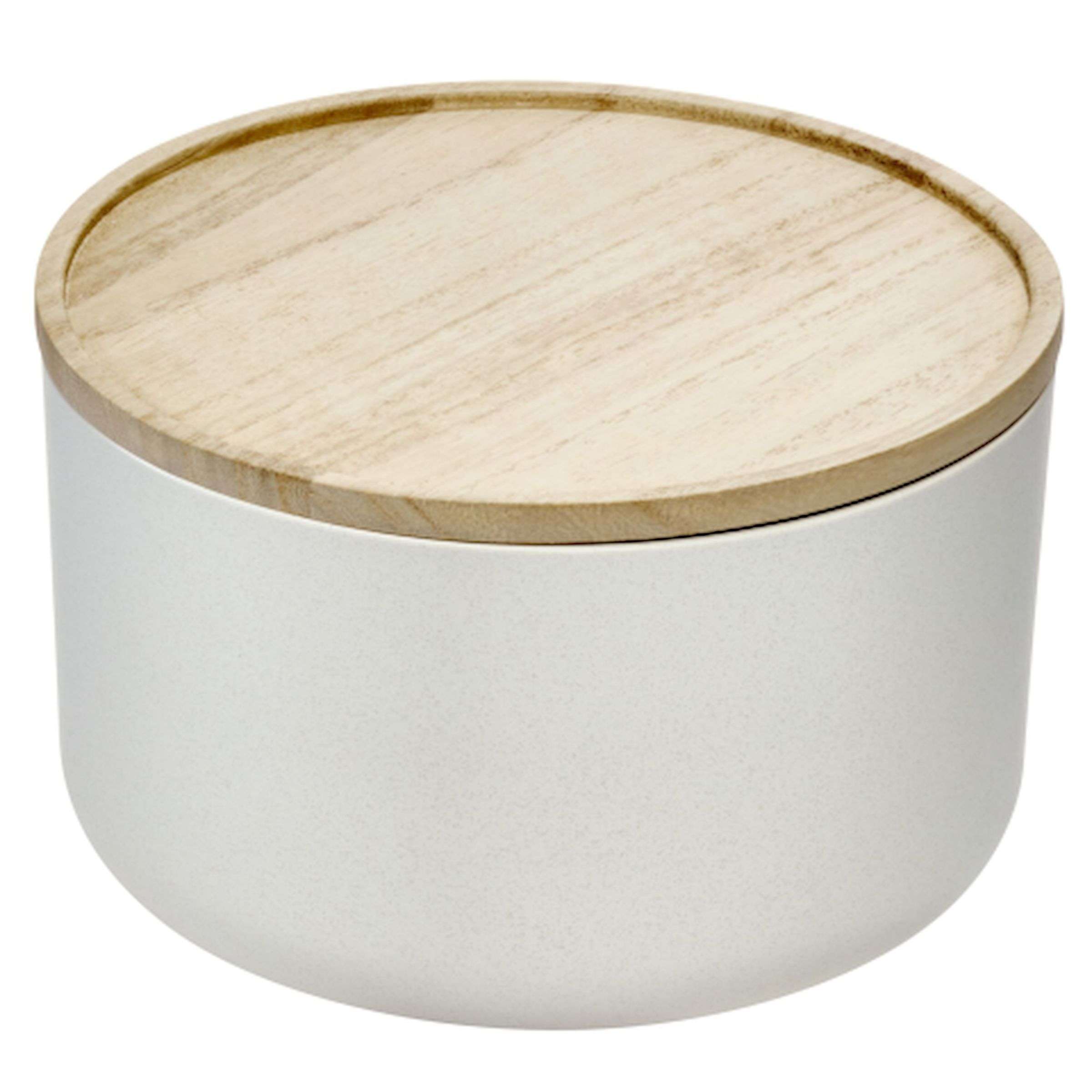 Mengkom met Deksel, Medium - Gerecycled kunststof en Paulownia Hout| Ro Pansino x iDesign