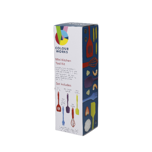 Mini Keukengerei Set, Siliconen, 5 Delig - ColourWorks | Brights