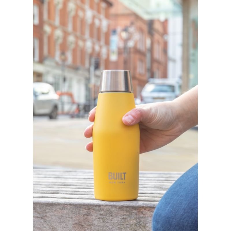 Mini Dubbelwandige Apex Fles, 0.33 L, Geel - BUILT New York | Perfect Seal