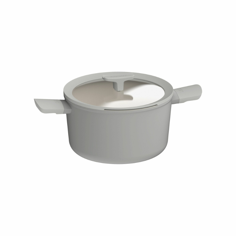 Balance Kookpan, Hoog, Non Stick, 24 cm, 5.5 L, Moonmist, Gerecycled Aluminium - BergHOFF | Leo Line