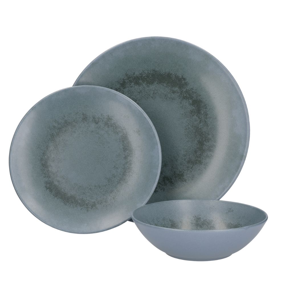 Reactive Blue Servies Set, 12 Delig, Keramiek - Mikasa