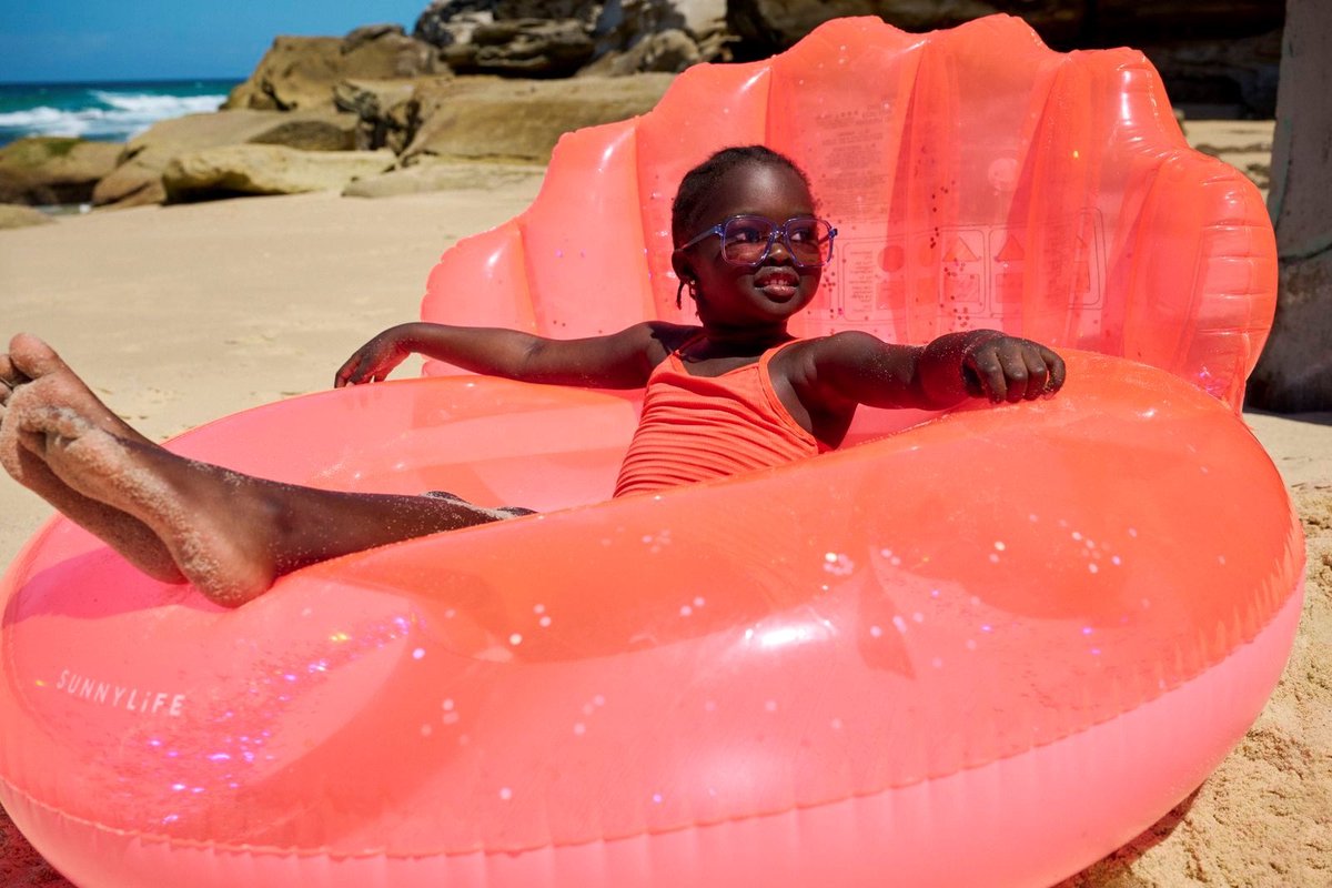 Sunnylife - Pool Floats Luxe Zwemband Neon Coral - PVC - Roze