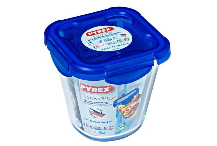 Schaal Hoog met Deksel. 0.8 liter - Pyrex | Cook & Go