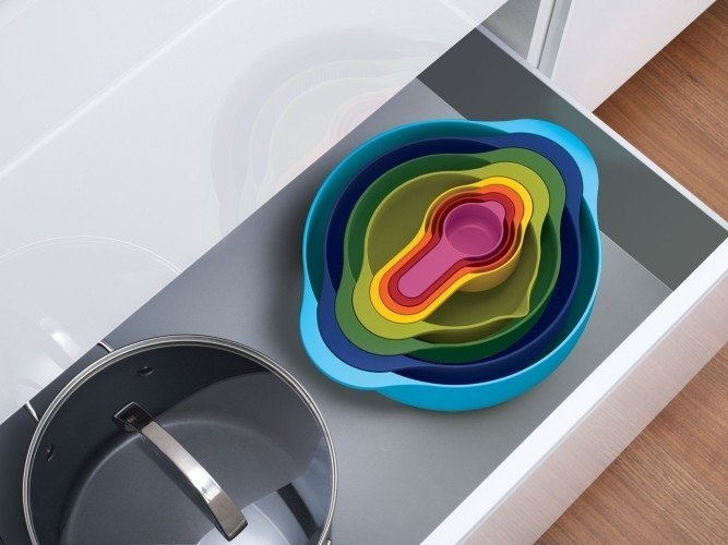 Schalenset met Maatbekers - 8-delig - Multifunctioneel - Joseph Joseph | Duo