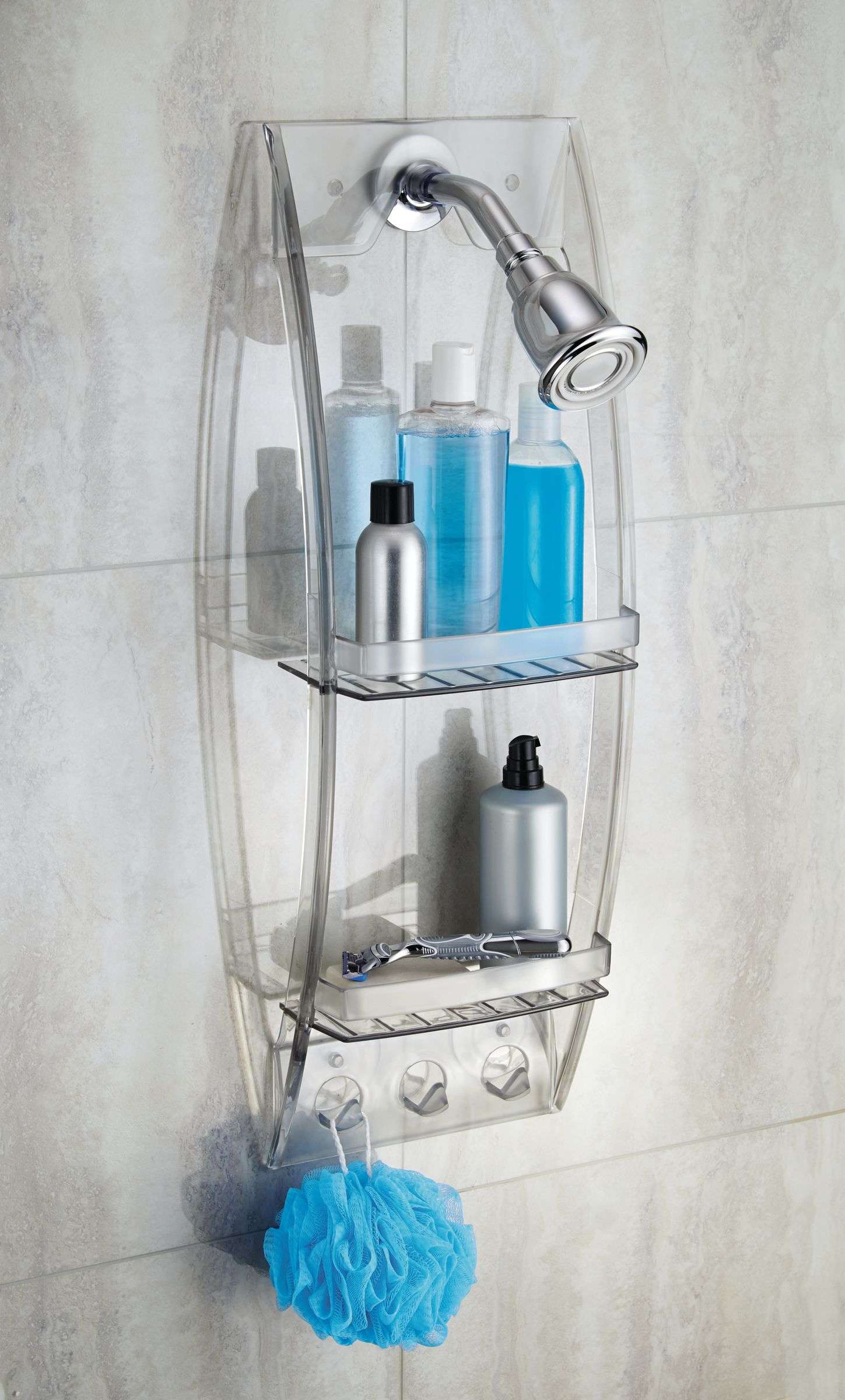 Doucherek, Douchemand, Voor Douchekop, 2-Laags, Kunststof, Transparant - iDesign | Grand Arc