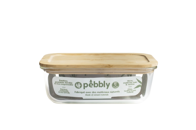 Voorraadpot met Deksel, Rechthoekig, 1.8 L - Pebbly