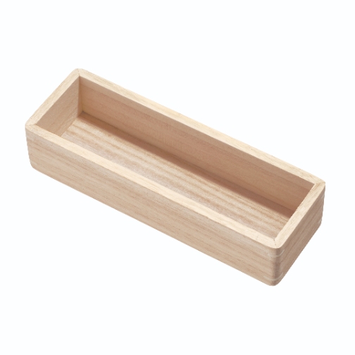 Lade Organizer, 7.6 x 23 x 5 cm, Paulownia Hout, Beige - iDesign | The Home Edit