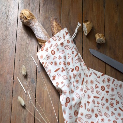 Vershoudzak voor Brood, Organic, 65 x 20 cm, Bruin - Pebbly