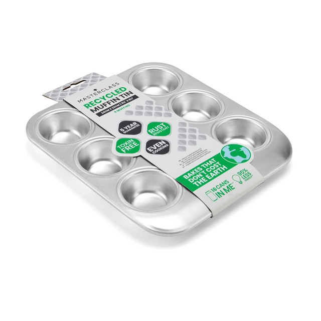 MasterClass Recycled Aluminium Nine Hole Muffin Tin, Sleeved
