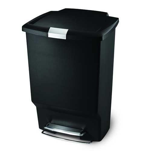 Afvalemmer Kunststof zwart, 45 liter - Simplehuman
