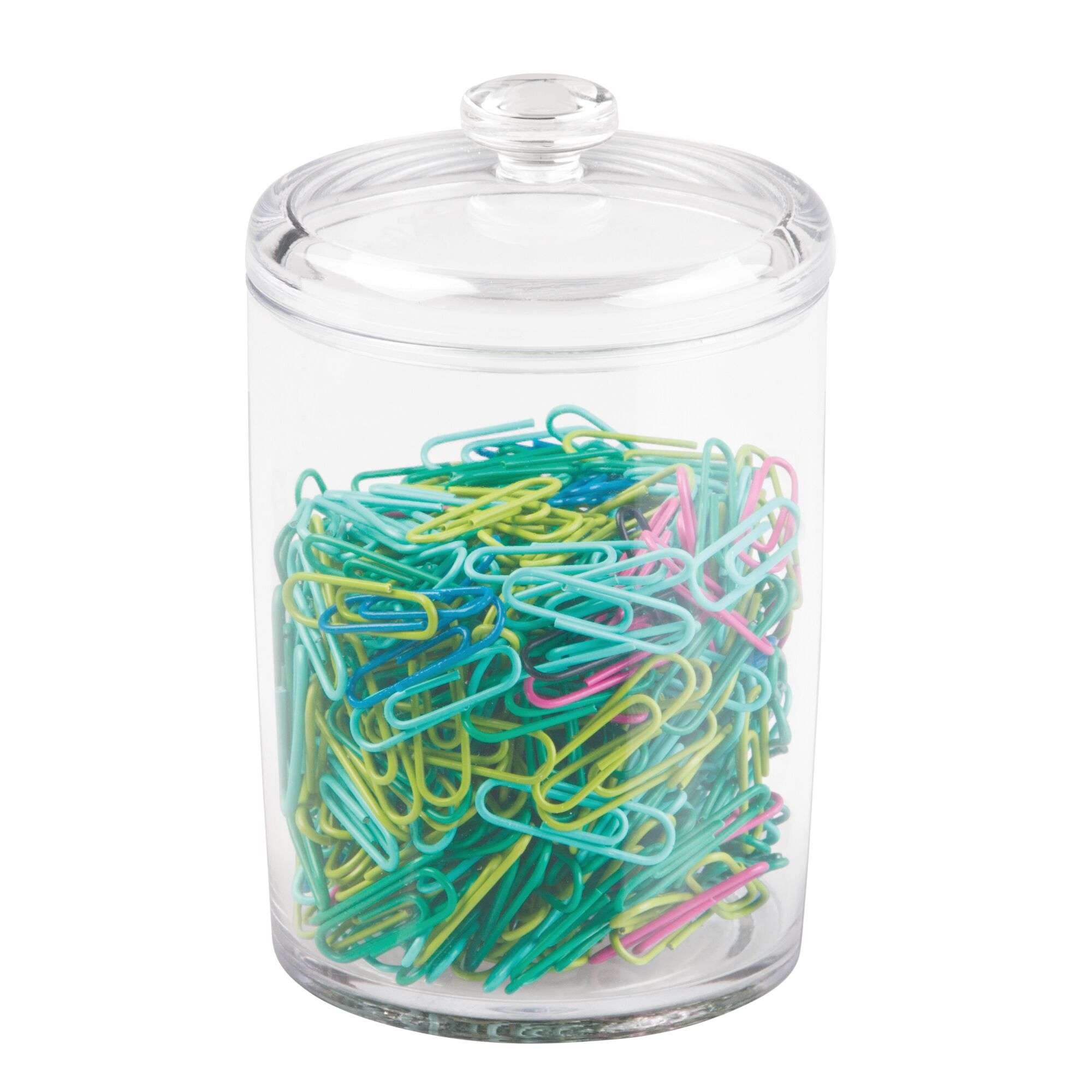 Voorraadpot met Deksel, Klein, 20.3 x 9.5 x 8.6 cm, Transparant, Kunststof - iDesign