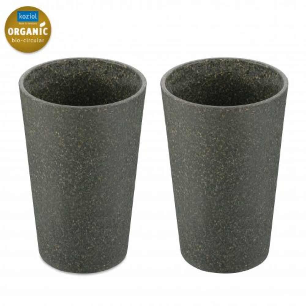 Drinkbekers, 0.35 L, Set van 2, Organic, As Grijs - Koziol|Connect
