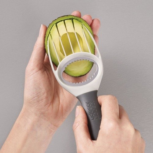 Avocadosnijder - 3-in-1 functie - Grijs/Wit - Joseph Joseph | Duo