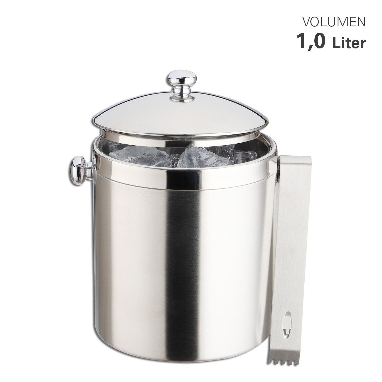 Ijsemmer Met Deksel En Tang, 1 liter – Weis