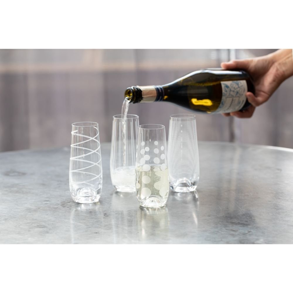 Set van 4 Fluit Glazen, Stamloos, 0.23 L - Mikasa | Cheers