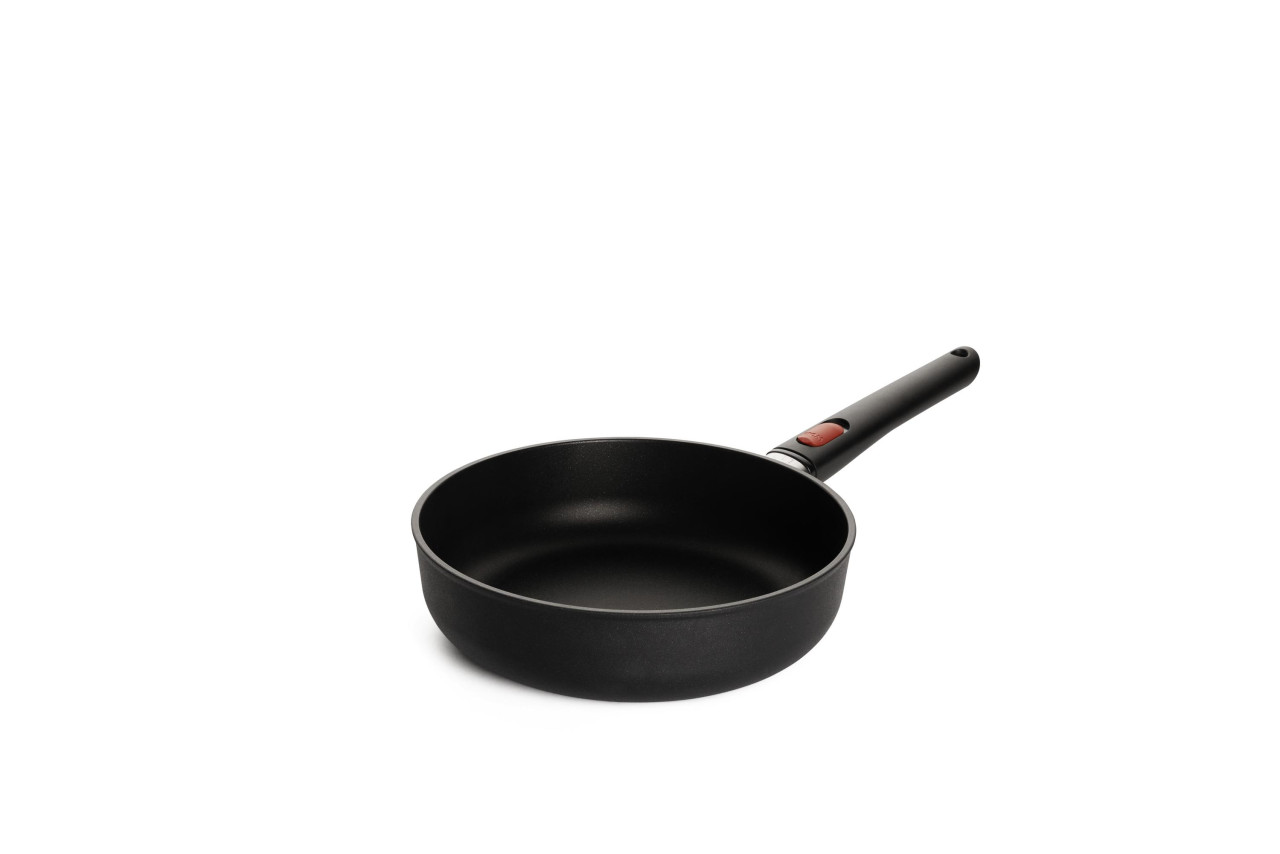 Hapjespan, ø 24 cm, 2.4 L, Gerecycled Aluminium, QXR Non Stick, Inductie - Woll | EcoLite QXR